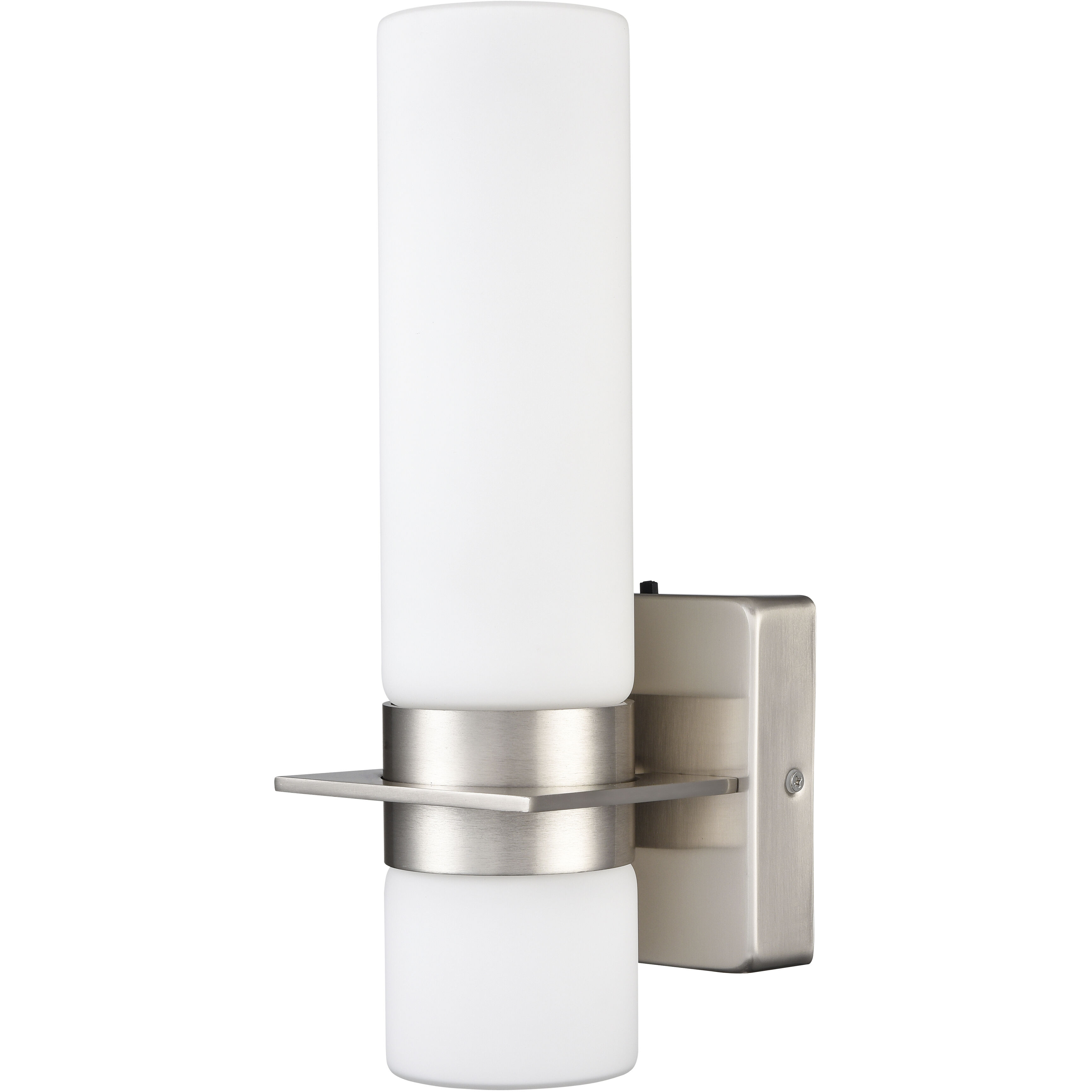 None LED 13 inch Brushed Nickel Outdoor Wall Sconce